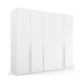 Kacey Pure 5 Door 251cm Wide Wardrobe - Pendle Village Furniture